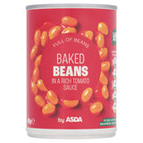 ASDA Baked Beans in Rich Tomato Sauce 410g Canned Baked Beans