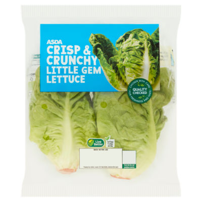 ASDA 2 Crisp & Crunchy Little Gem Lettuce