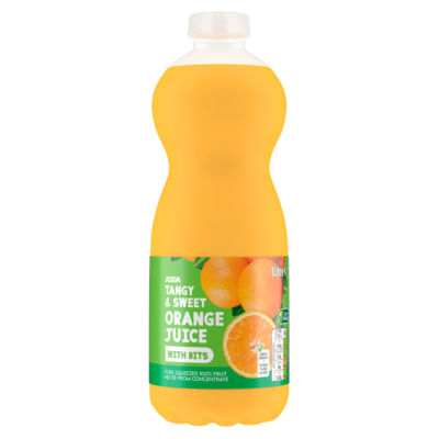 ASDA orange juice with bits 1L - British product