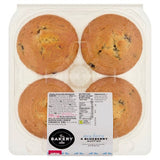 Blueberry Muffins 4 Pack British Bakery Treats