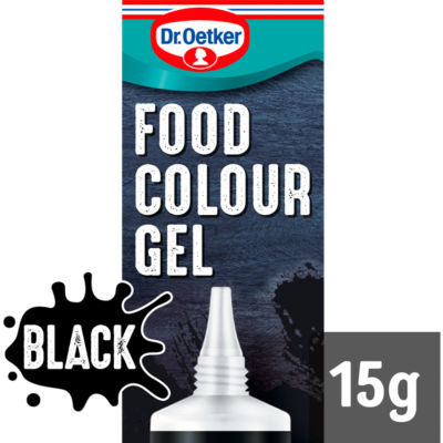 Dr. Oetker black food colour gel 15g - British product