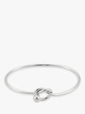 Andea Lovers Knot Silver Bangle