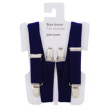 John Lewis Heirloom Collection Boys' Braces Navy One Size