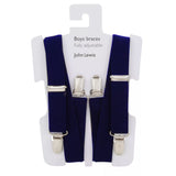 John Lewis Boys' Braces in Navy, One Size, UK version