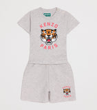 Kenzo Kids Cotton Tiger Graphic T-Shirt and Shorts Set 6 Months-4 Years, UK version