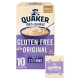 Quaker gluten-free porridge sachets 10x35g, imported from the UK