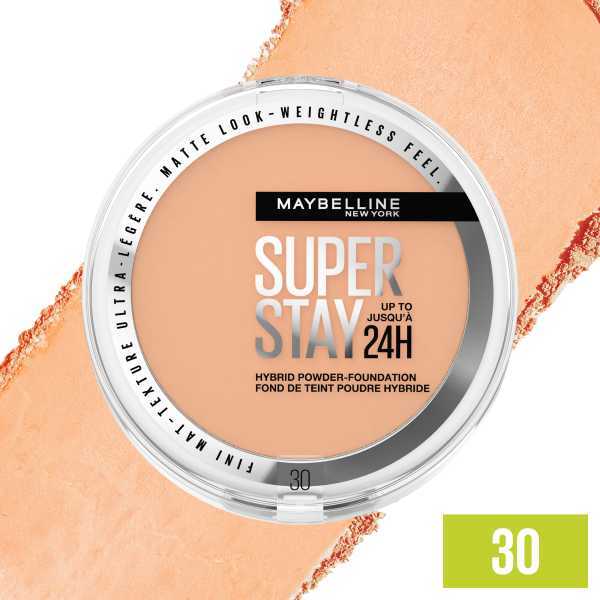 Maybelline Hybrid Powder Foundation Shade 30, imported from the UK