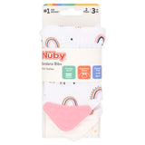 Nuby bandana bibs with teether 3m+ 2 pack, imported from the UK