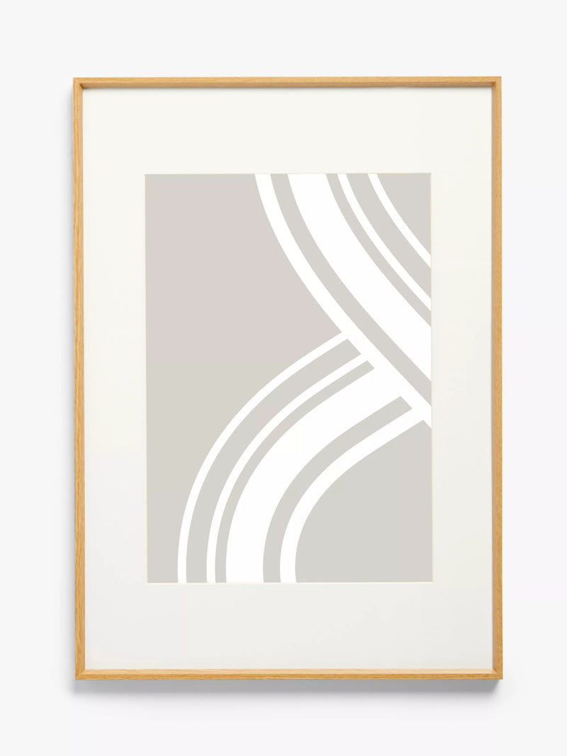 John Lewis aluminium poster frame with oak effect mount, UK version