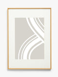 John Lewis aluminium poster frame with oak effect mount, UK version
