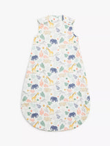 Cotton Safari Print Baby Sleeping Bag, 1 Tog, Multi