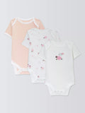 John Lewis baby bodysuits sheep/stripe short sleeve pack of 3, UK version