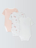 John Lewis baby bodysuits sheep/stripe short sleeve pack of 3, UK version