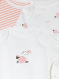 John Lewis baby bodysuits sheep/stripe short sleeve pack of 3, UK version