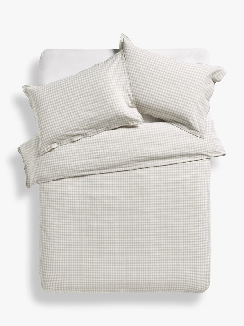 John Lewis Gingham Duvet Cover Set - McGrocer