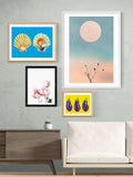 EAST END PRINTS Tulips framed print in white frame - British product