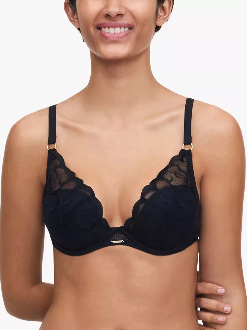 Chantelle Fleurs Plunge Underwired T-Shirt Bra - McGrocer