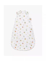 Bee Sun Print Baby Sleeping Bag 1 Tog, White/Multi