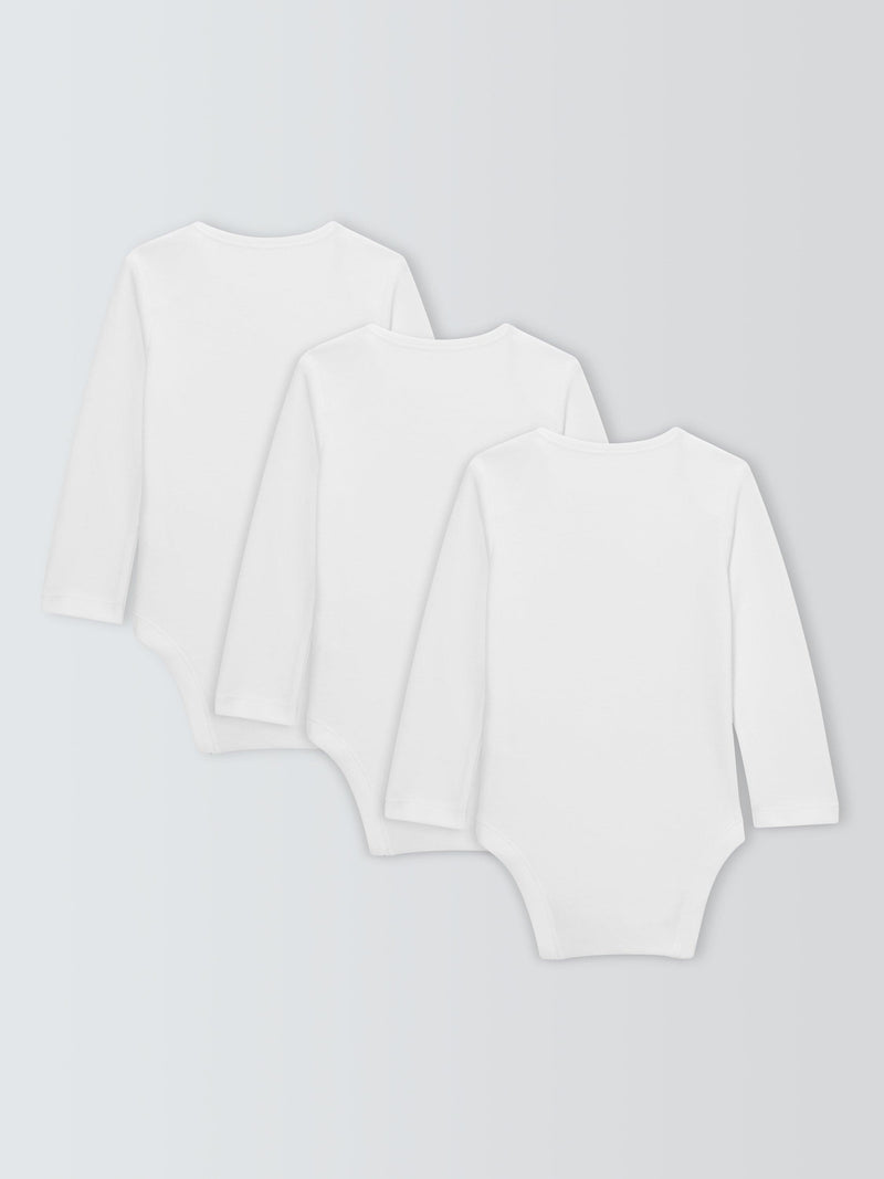 John Lewis baby bodysuit pack of 3 white, UK version