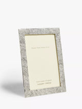 Lancaster and Gibbings Fern Leaf Pewter Photo Frame in Silver
