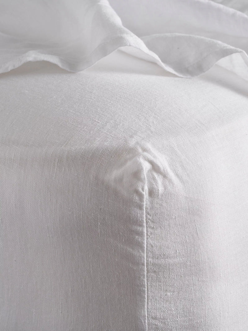 Bedfolk 100% Linen Standard Fitted Sheets