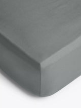 John Lewis Pure Cotton Percale Fitted Sheet Steel Bed Sheet