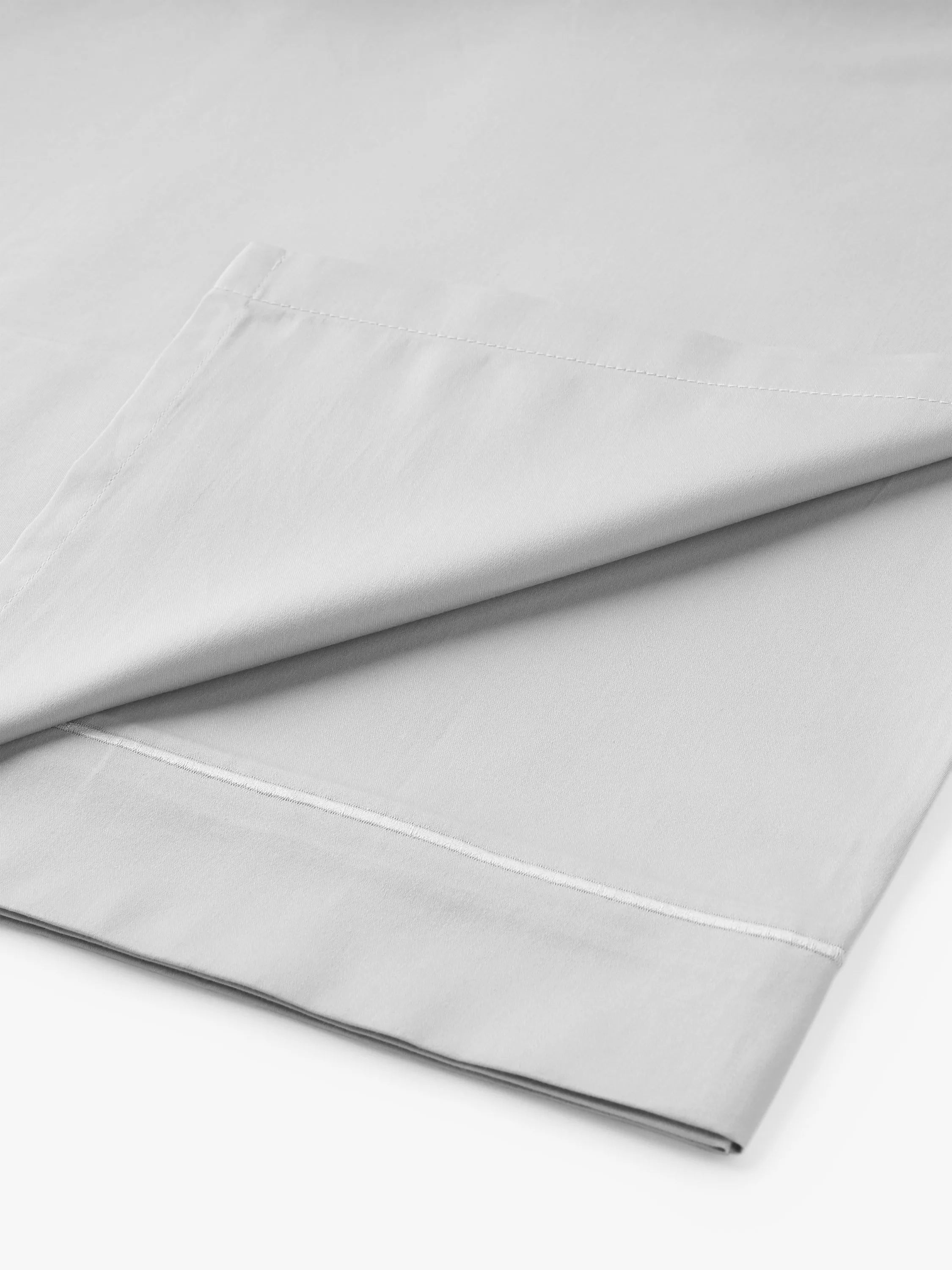 John Lewis Soft & Silky Egyptian Cotton Sateen 400 Thread Count Flat Sheet - McGrocer