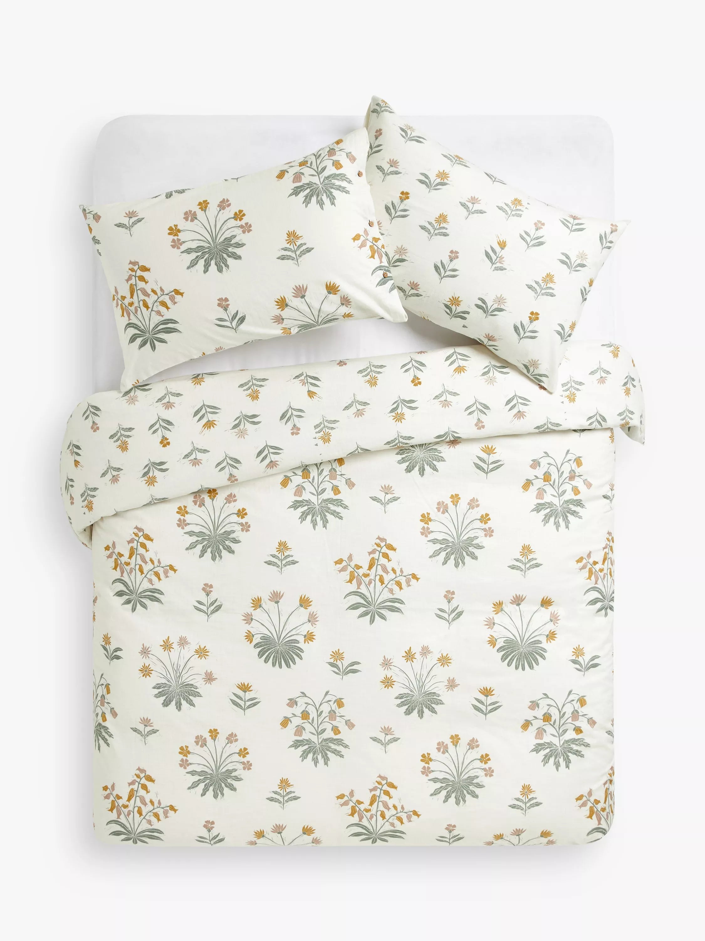 John Lewis Florence Washed Cotton Duvet Cover Set - McGrocer