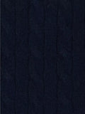 John Lewis Cashmere Cable Knit Crew Neck Jumper, Navy