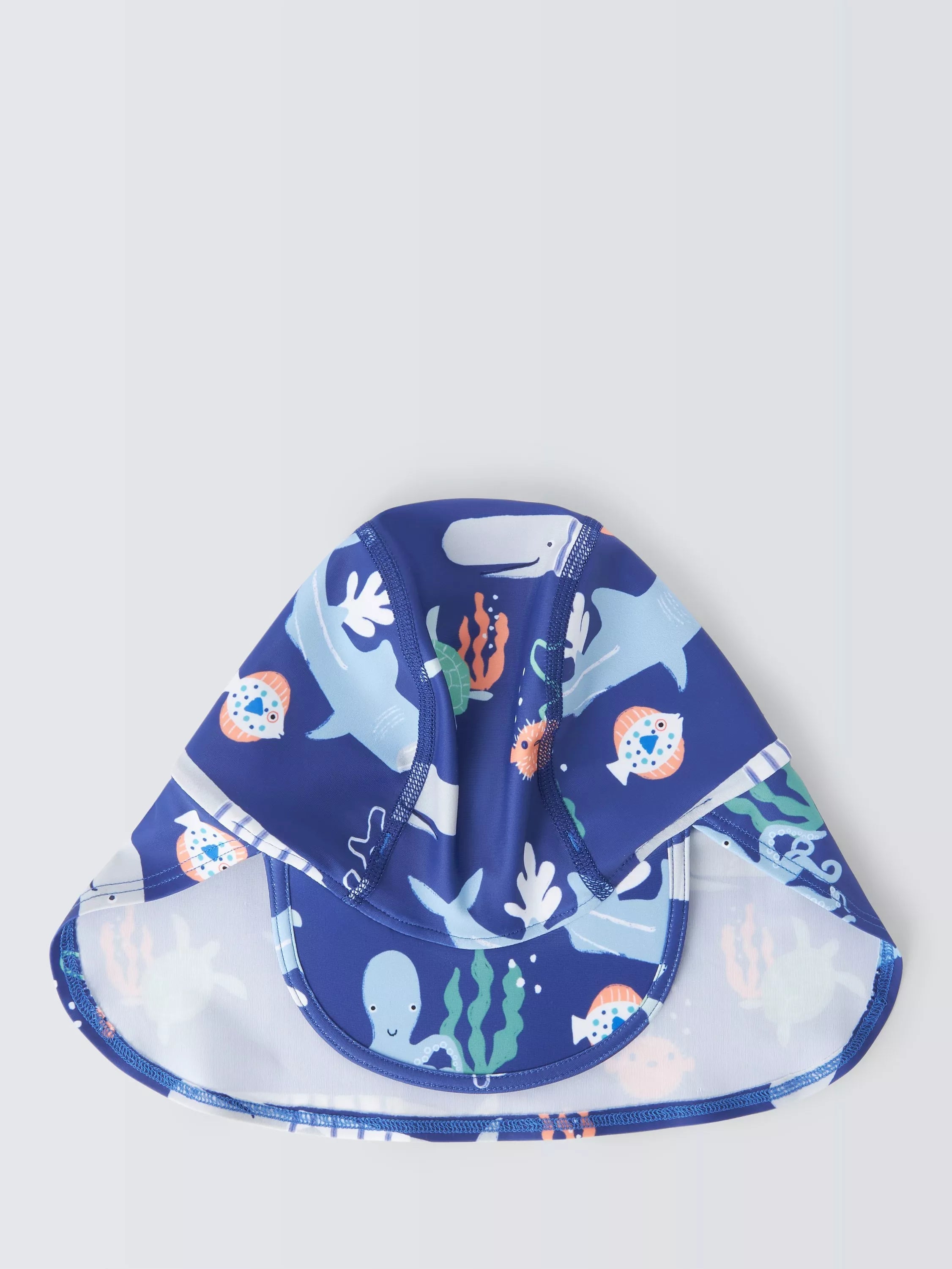 John Lewis Baby Fishing Keppi Hat, Navy - McGrocer