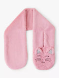 Accessorize kids' fluffy cat scarf in pink - British product