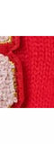 Small Stuff Kids' Initial Knitted Gloves, Red/Multi - McGrocer