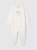 John Lewis Baby Born in 2024 Star Sleepsuit, Cream - McGrocer