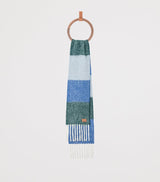 Soft Alpaca-Wool-Blend Jacquard Stripe Scarf