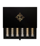 Initio Parfums Privés fragrance discovery set with Oud For Greatness and Atomic Rose, 6 x 10ml, UK version