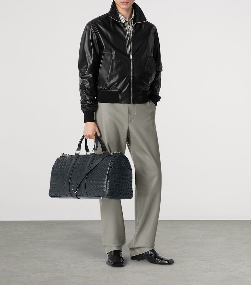 Bottega Veneta large leather Intrecciato duffle bag - British product