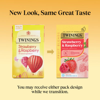 Twinings Strawberry & Raspberry fruit infusion tea bags 40g (British brand)