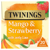 Twinings Mango & Strawberry with Zesty Lime herbal infusion tea bags 20 bags 50g (British brand)