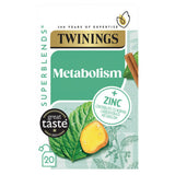 Twinings Peppermint & Spiced Green Tea herbal infusion 40g (British brand)
