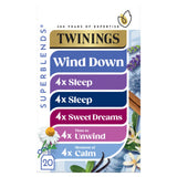 Twinings Superblends Wind Down Collection Herbal Tea Bags 20 Bags 33.3g