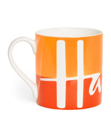 Vibrant Ceramic Mug with Playful Message, 9cm Height x 8.5cm Diameter