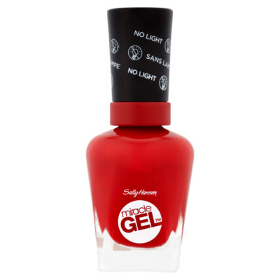 Sally Hansen gel nail polish in Rhapsody Red 14.7ml (British brand)