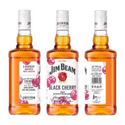 Jim Beam Black Cherry liqueur 70cl, UK version