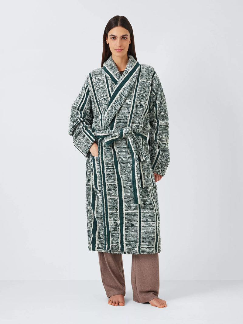 John Lewis X Collagerie Bath Robe Leaf Green, UK version