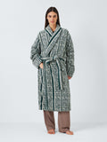 John Lewis X Collagerie Bath Robe Leaf Green, UK version