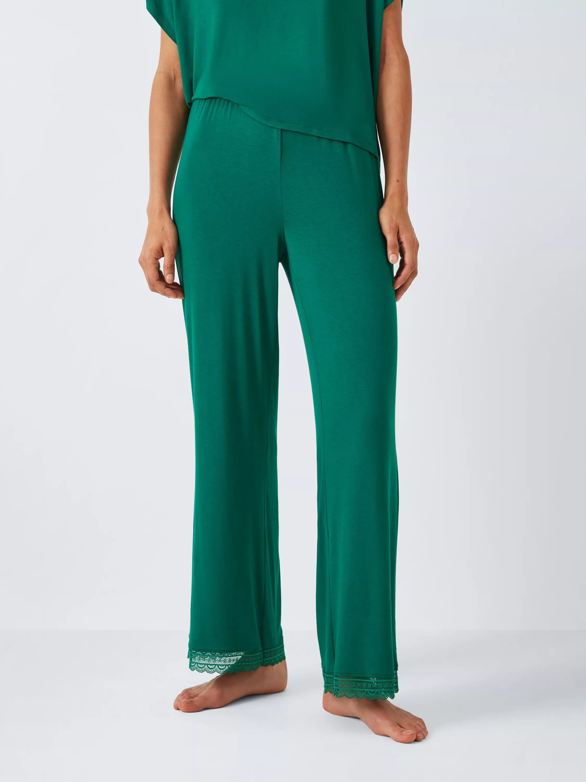 John Lewis Willow Lace Trim Pyjama Bottoms - McGrocer