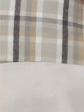 John Lewis brushed cotton check duvet cover set with pillowcases, UK version