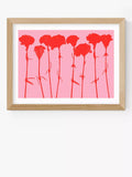 EAST END PRINTS Carnations III framed print - British product