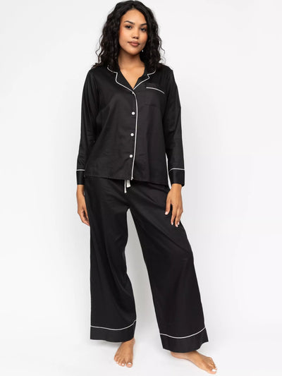 Cyberjammies Hotel Long Pyjama Set Cotton Blend Nightwear