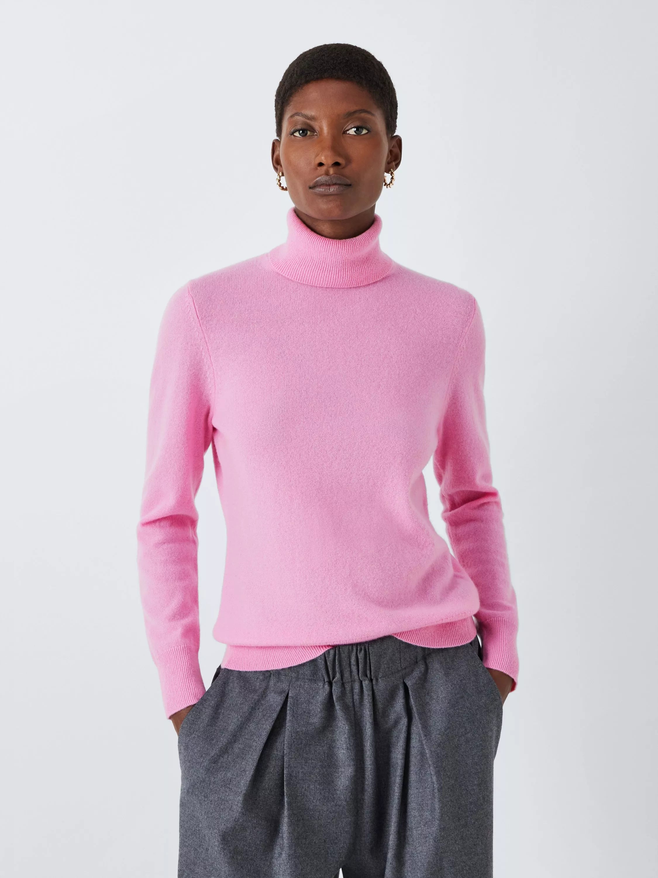John Lewis Cashmere Roll Neck Jumper - McGrocer